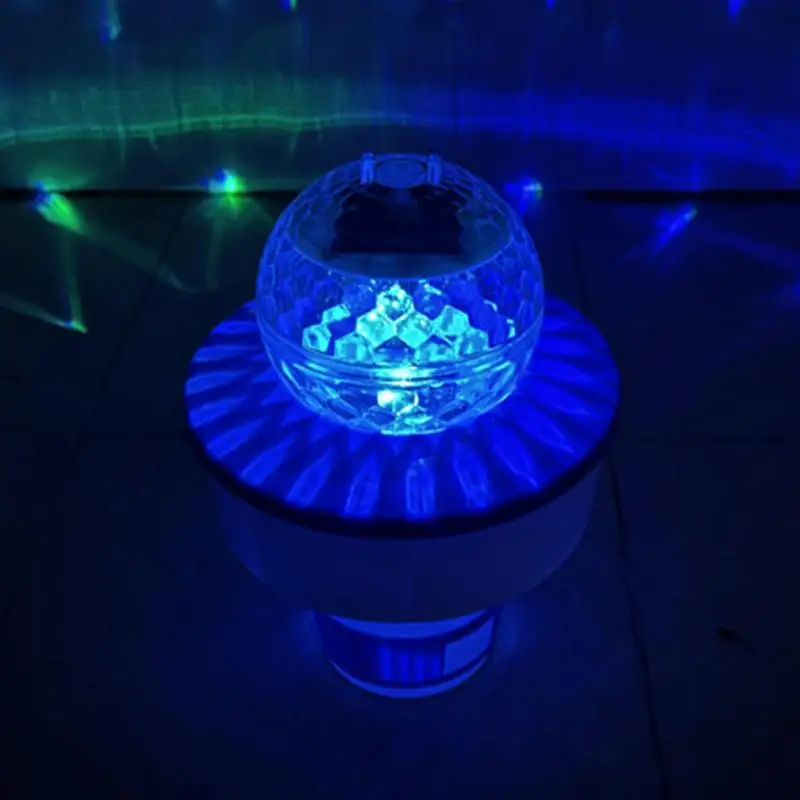 Floating Pool Chlorine Dispenser With Solar Light Tablets Floater Clean/Clear Water Pool Chlorine Dispenser For Swimming Pool