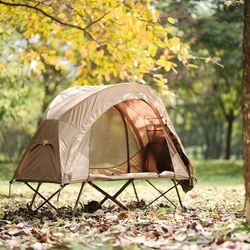 Vidalido 1Person Double Layers Outdoor Camping Bed Tent Lightweight Convenient Net Anti-mosquito Portable Aluminum Alloy Pole