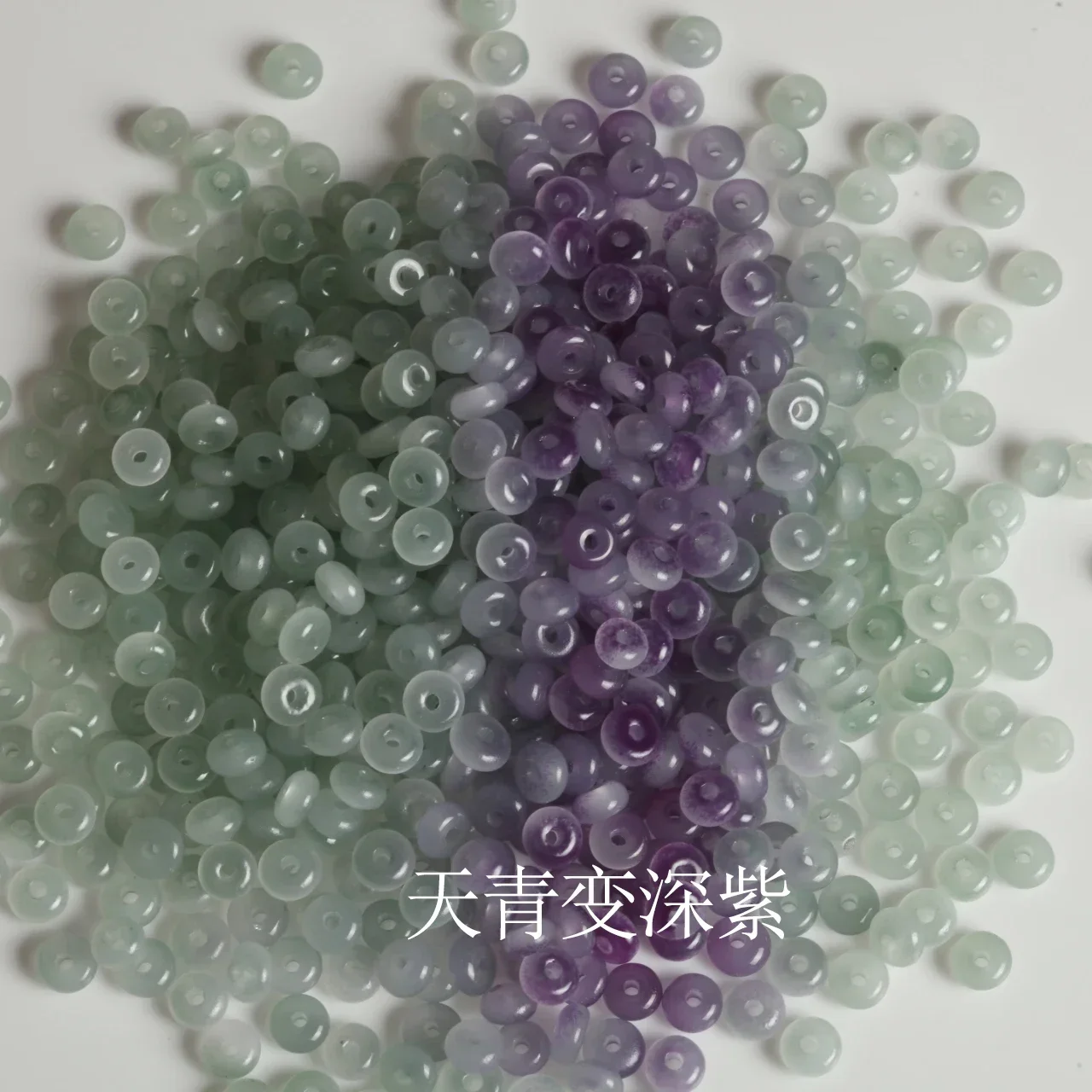 3x6mm1180pcs/bag UV Sunlight Reactive Color Changing Glass Bead Wheel Flat Round Loose Beads for Jwelry Making DIY Accessories
