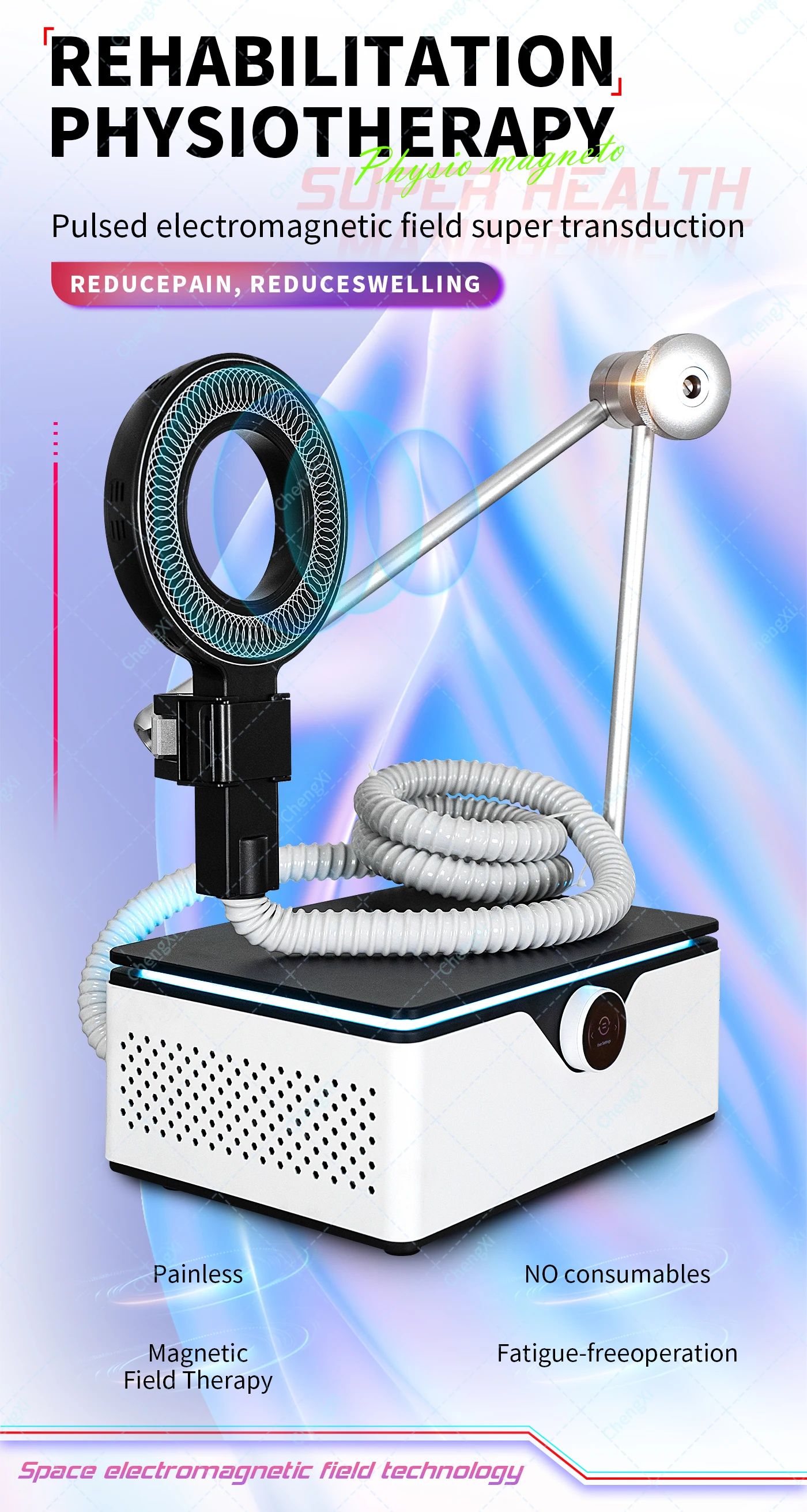 

The Medical Magnetic Therapy Ring Device is A Non-invasive Magnetic Field Treatment Machine used to Alleviate Pain