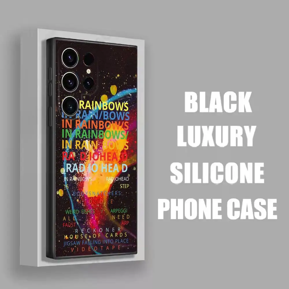حافظة هاتف R-Radiohead In Rainbows OK لهاتف سامسونج S25، S24، S21، S22، S23، S30، Ultra، S20، Plus، Fe، Lite، 5G غطاء أسود