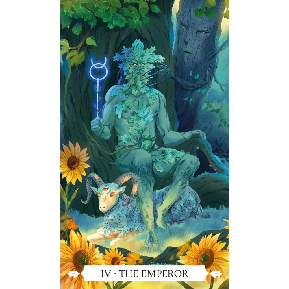 Under The Oak Tarot 10.3*6cm , Narrative Tarot Deck Mixes Real and Unreal, Fact and Fiction 78 Pcs Cards