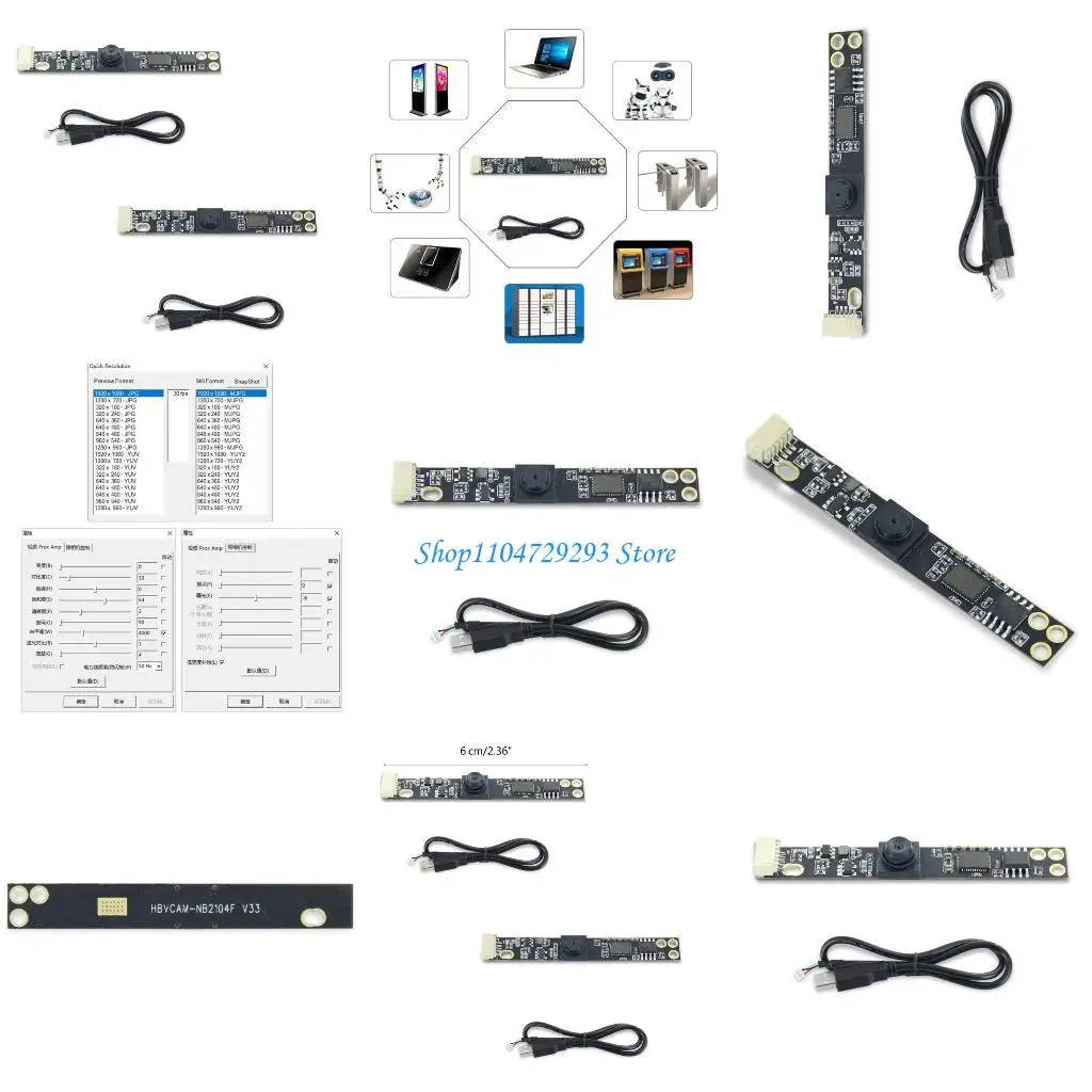 Y2GD USB FreeDriver OV2720 Modul Kamera 2MP 72°/90° 1920x1080 Rakitan Kamera