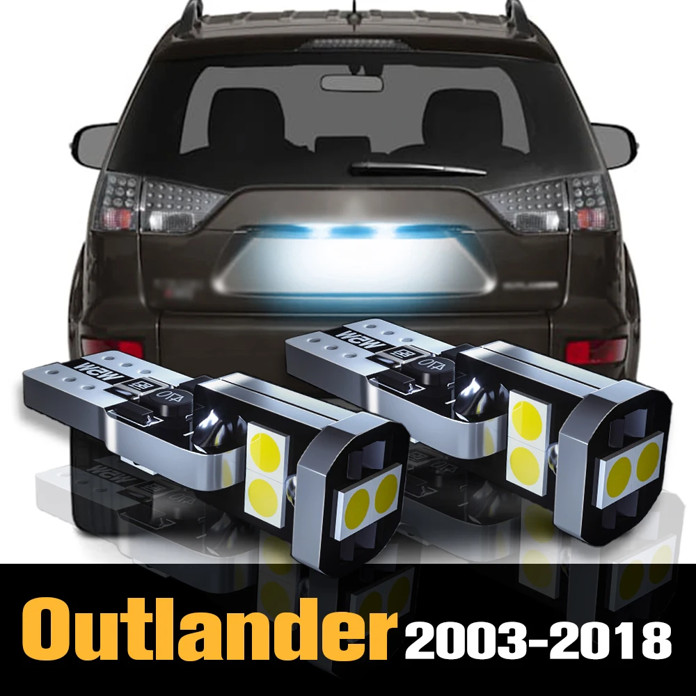 

2pcs Canbus LED License Plate Light Lamp Accessories For Mitsubishi Outlander 2003-2018 2010 2011 2012 2013 2014 2015 2016 2017