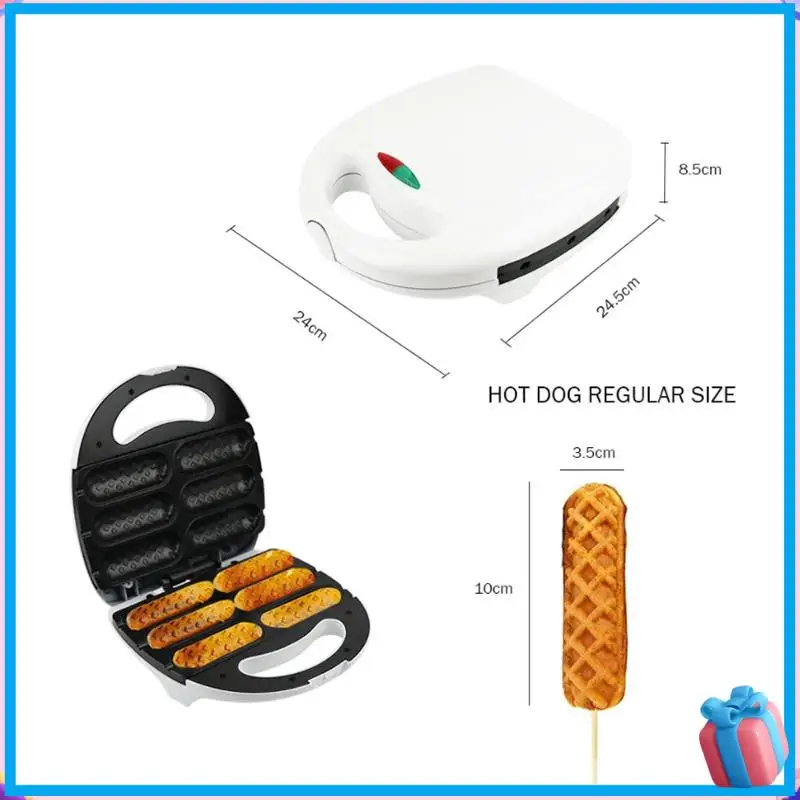 

Discount Electric Hot Dog Waffle Maker Non-Stick Coating Crispy Corn French Muffin Sausage Baking Breakfast Machine