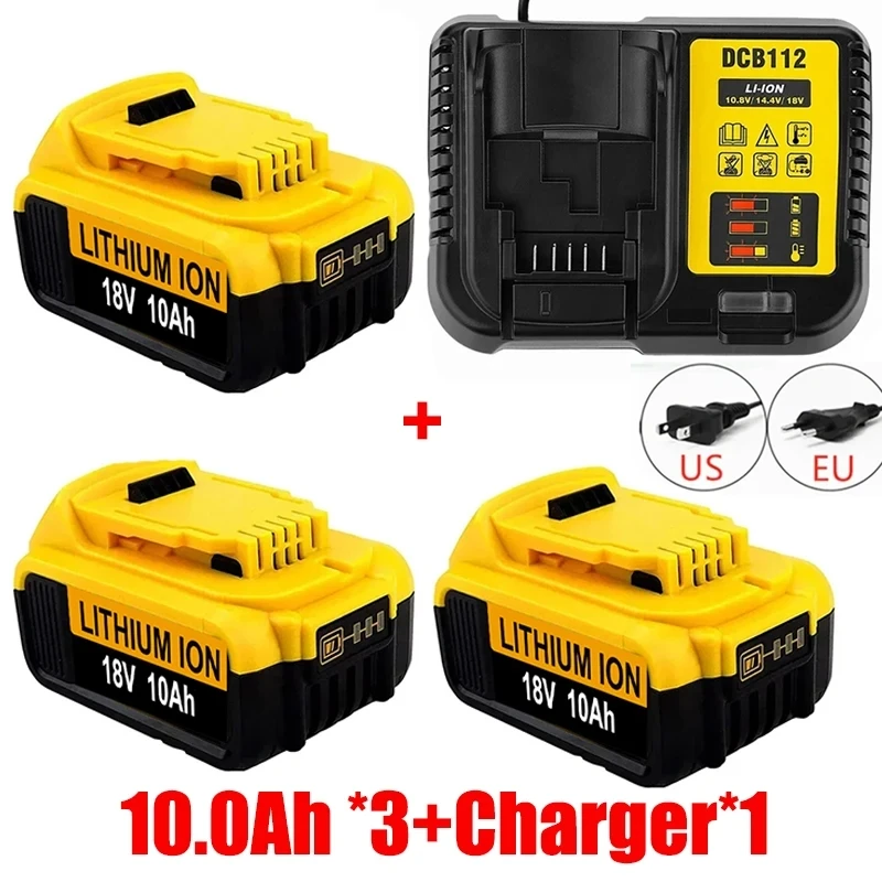 

Original DCB200 20V 10000mAh Lithium Replacement Battery For Dewalt 18V DCB184 DCB200 DCB182 DCB180 DCB181 DCB182 DCB201 DCB206