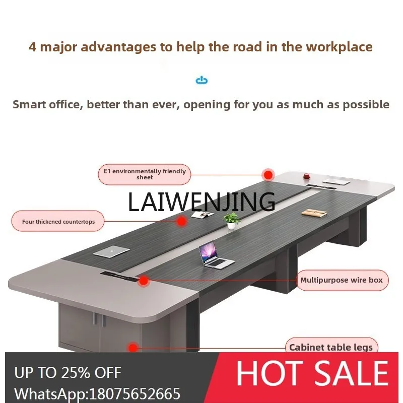 

office furniture conference long table simple modern large board training table