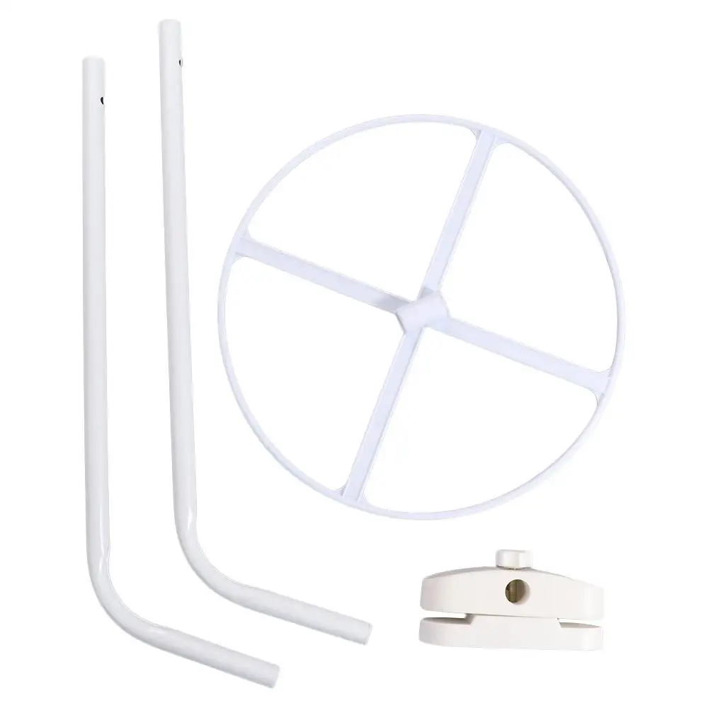 Bed Dome Cots Accessories Iron Mosquito Net Stand White Durable Bed Net Holder Stand Round Canopy Holder Rack Home