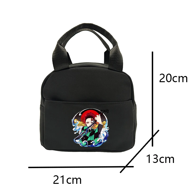 Anime Demon Slayer Insulated Lunch bag Student Bento Lunch Bag Insulation Bento Pack Aluminum Foil Rice Bag Meal Pack Ice Pack