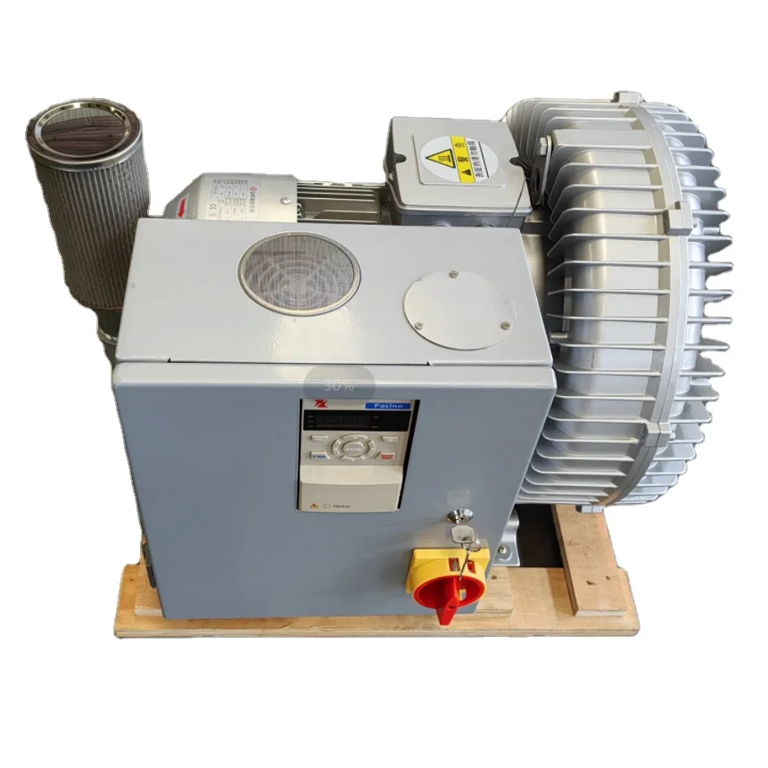 Three Phase 220V/380V/415V 7.5KW Air Ring Vacuum Pump Blower With Frequency Converter