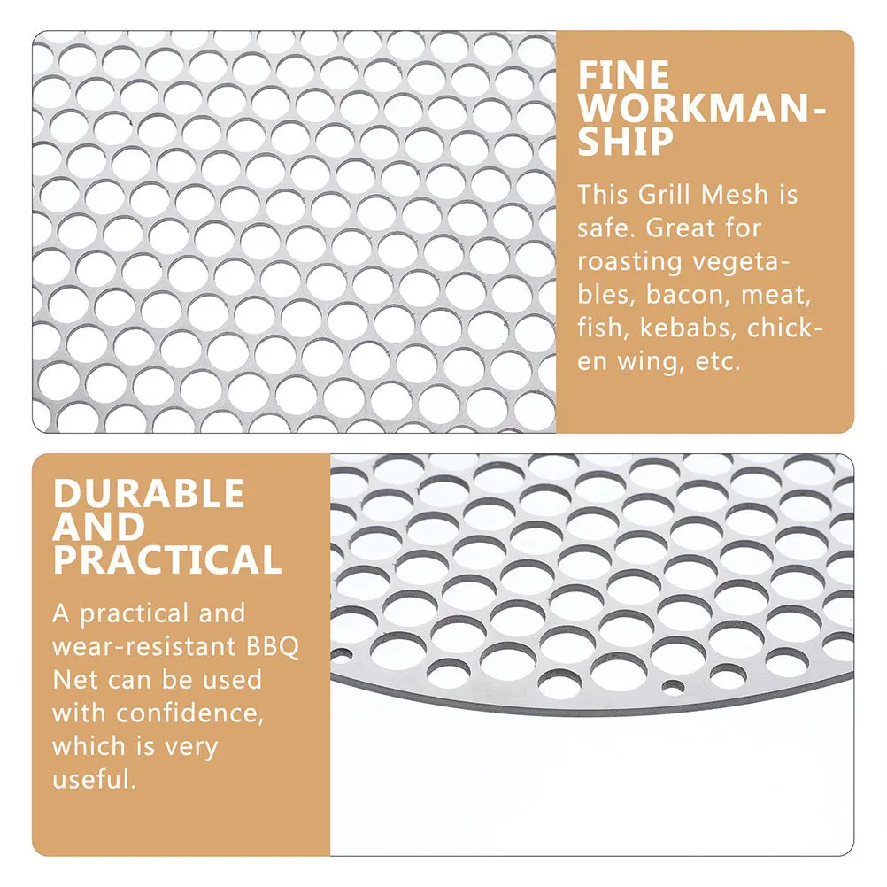 

Heavy Duty Bbq Grilling Mesh Pad Reusable Metal Grill Net for Skewers Bacon Potatoes Campfire Picnic Barbecue Accessory Cooling