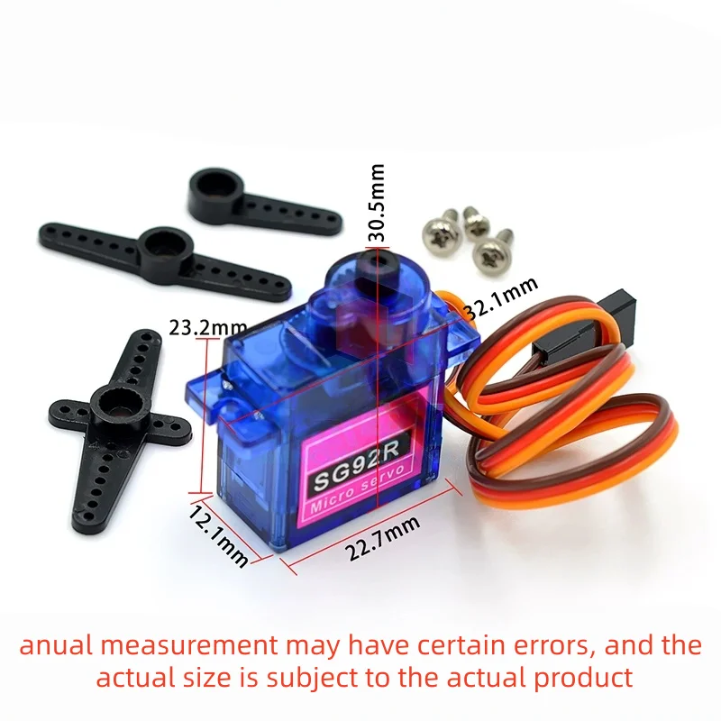 Servo für Modellflugzeuge, neues Modell SG92R 9g kleines Servo/SG92R 2,5kg/4,8V Motor 90 - 180 ° – Detail 2