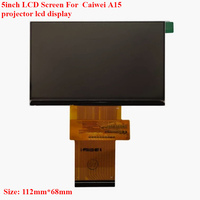 New LCD Screen For Caiwei A15 Caiwei A 15 Projector LCD Display Screen Panel Repair LCD Code is C500AFH022 Replacement