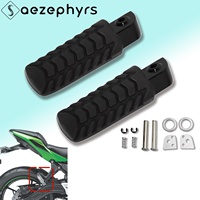Motorcycles Rear Passenger Black Foot Pegs Accessories For Kawasaki Z650 Ninja 650 2017-2024 2018 2019 2020 2021 2022