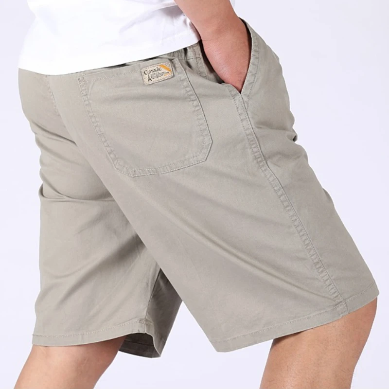 Men's Cotton Cargo Shorts Streetwear Bottoms Casual Summer Breathable Washed Cotton Shorts Men Sports Truck Workwear Short Pants