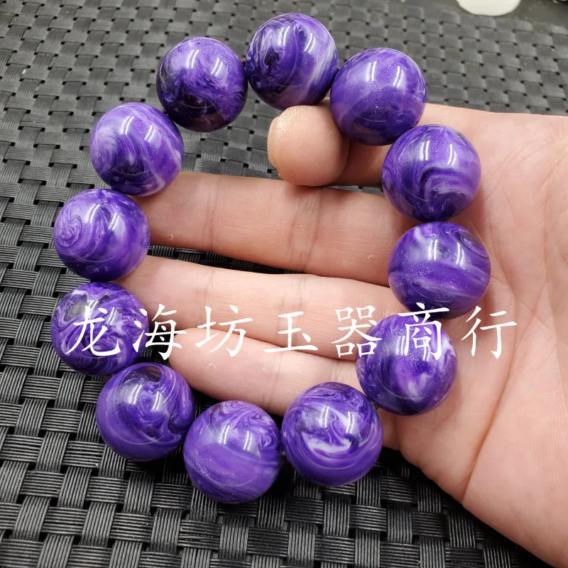 Ornament Bracelet Artificial Beeswax Ball Bracelet Purple Beeswax Bracelet Royal Blue Ball Bracelet Flower Beeswax Bracelet