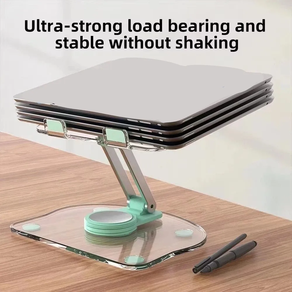 Portable 360° Rotation Tablet Stand Sturdy Swivel Tablet Riser Durable Stable Phone Tablet Stand Desktop Stand
