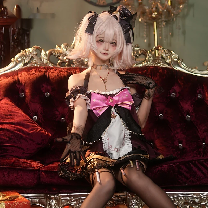 Coser Game Virtual YouTuber Ace Taffy أزياء تنكرية موحدة للهالوين كرنفال حفلة عيد الميلاد لعب الأدوار الملابس الملابس #3