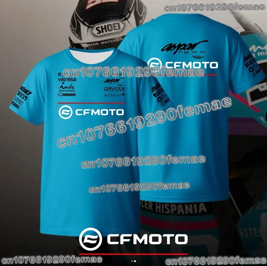 

Trendy CFMOTO Aspar Racing Team Motorcycle T-shirt Men Women Kids Short Sleeve Comfortable Casual Biker Fan Streetwear Top