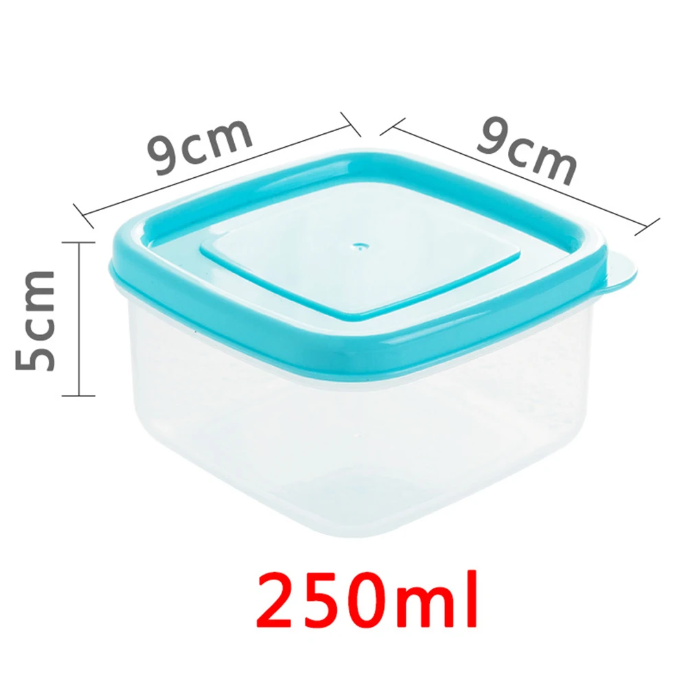 

10pcs Mini Lunch Boxes Small Food Containers Crisper Refrigerator Sealed Box Portion Control Travel Storage Organizer Kitchen