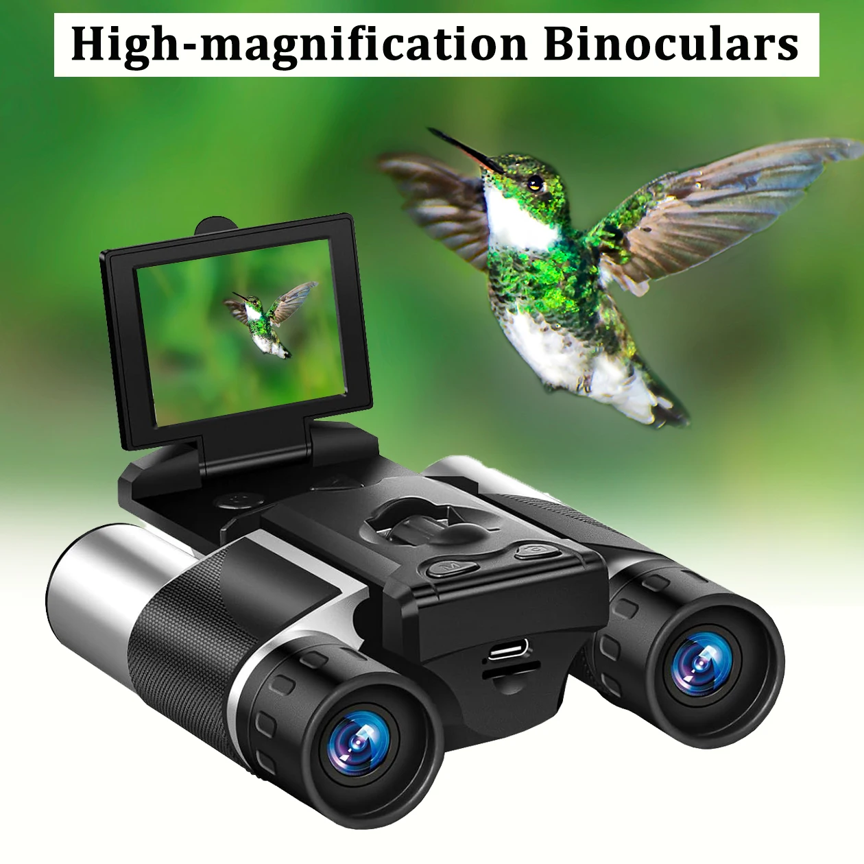 

Бинокль с цифровой камерой с 8-кратным цифровым зумом и 2,0-дюймовым ЖК-телескопом для записи видео и фотографий, идеально подходящий для кемпинга, пешего туризма