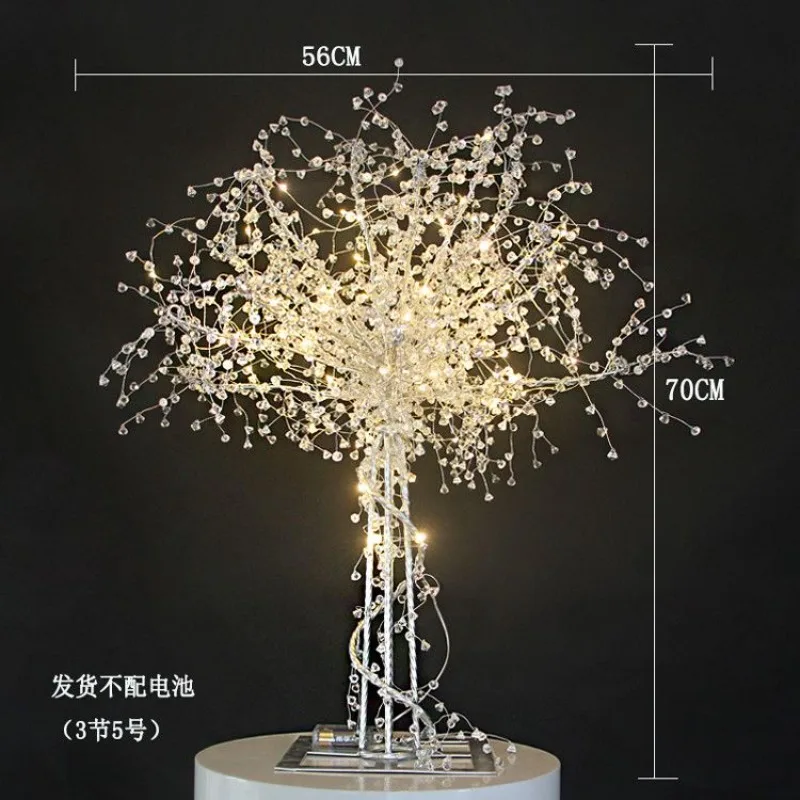 New wedding props luminous crystal tree gypsy table ornament, unplugged wedding decoration scene arrangement