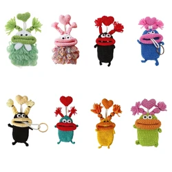 Unisex Pull Type Keys Bag Hand Knitting Keys Wallets Funny Thick Lips Monsters Keychain Cartoon Keychain