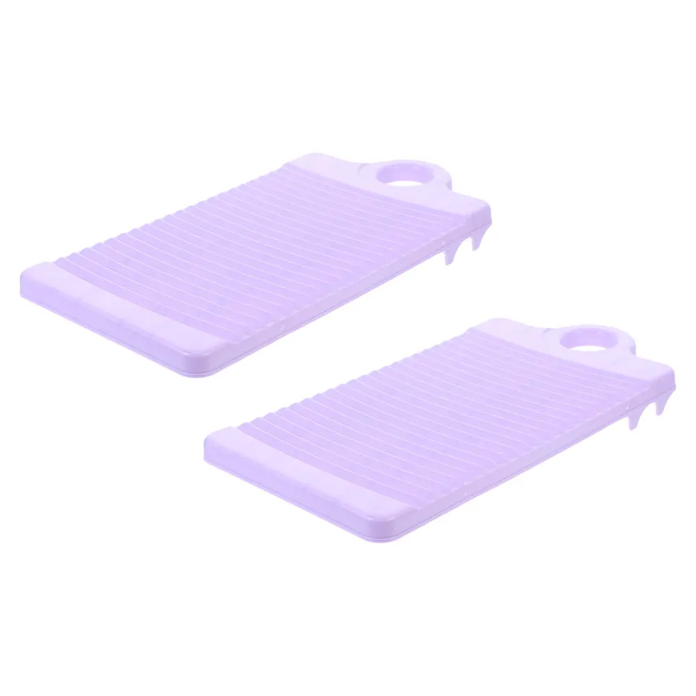 

2 Pcs Mini Washboard Laundry Non-slip Hand Washing Clothes Tools Handheld Small Garment for Scrubbing