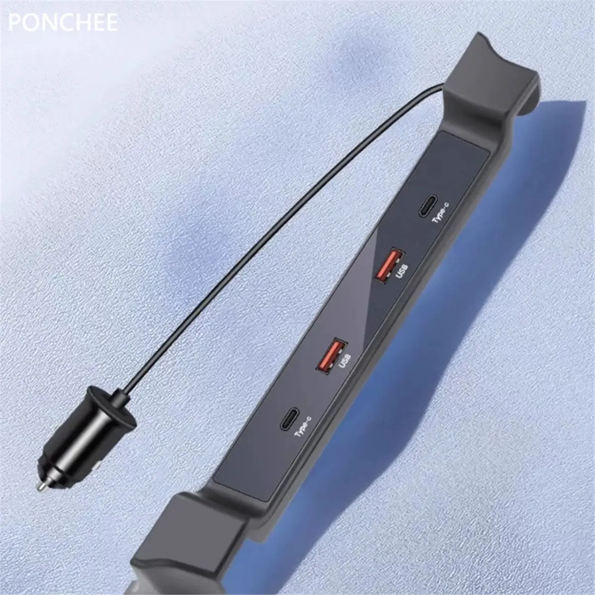 compatible-4-port-usb-type-c-smart-charger-extension-hub-90w-super-fast-charge-for-atto-3-yuan-plus-dedicated-central-control