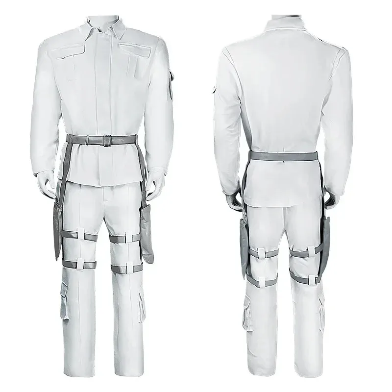 20151123 Anime Cells at Work! Neutrophil Uniform Hataraku Saibou White Blood Cell Cosplay Costume wig Coat Pants Belt Hat Golves