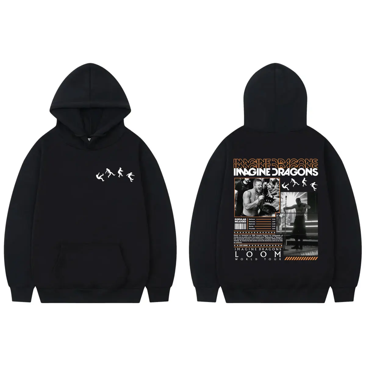 

Imagine Dragons Loom World Tour 2025 Hoodie Men Women Clothing Rock Harajuku Pullovers Fashion Casual Long Sleeve Sweatshirts