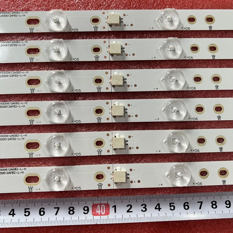 Tira de retroiluminação LED para retroiluminação, 50put6400, 50PUH6400, 50Pug6102, Le50u7970, Le50s5970, 500TT67, 500TT68, V2, R, L