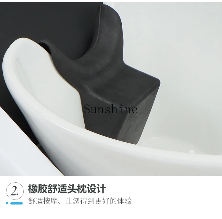 Ceramic Smart Electric Massage Shampoo Bed Barber Shop Hair Treatment Flush Bed