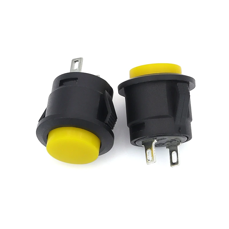 Stlxy 20/10/2Pcs R13-507 16mm Sanp in Plastic OFF-(ON) Momentary normally open push button switch