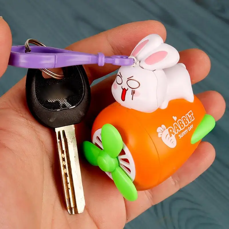 Cute Rabbit Carrot Airplane Pendant Keychain Keyring For Women Men Kids Friend Cartoon Kawaii Simple Bag Phone Jewelry Parts