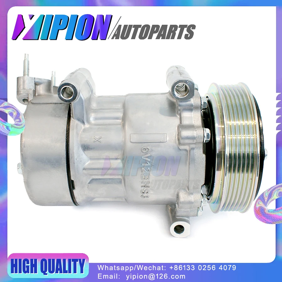 

for Peugeot ac compressor Peugeot 206 307 2004-2012 SDV612 648714 6453XP 9671453780 9684480180 1907 1926 1927 9646273380