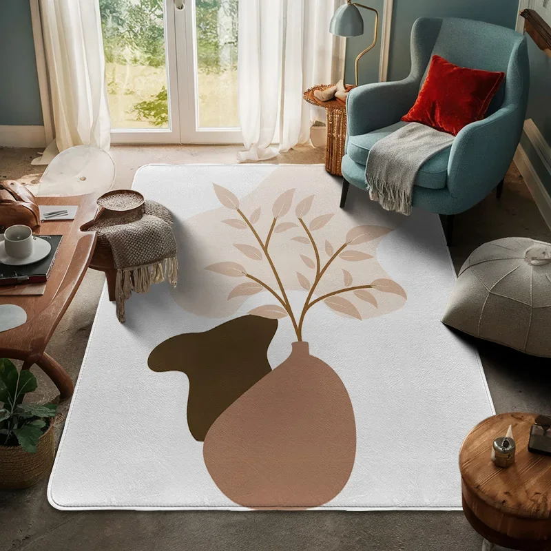 2025 New Nordic Ins Style Abstract Geometric Door Mat Non-Slip Floor Mat Living Room Bathroom Large Floor Mat Home Decoration