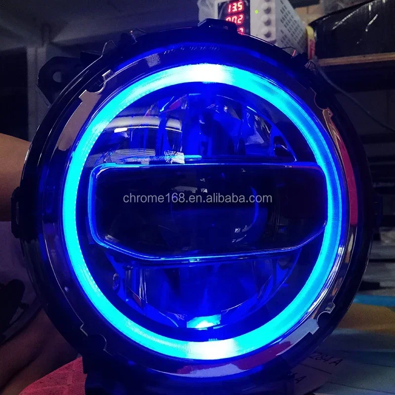 9 Inches LED Headlight Headlamp Front Head Light Lamp for Jeep Wrangler JL 2018+ Car Accessories Part Maiker Offroad