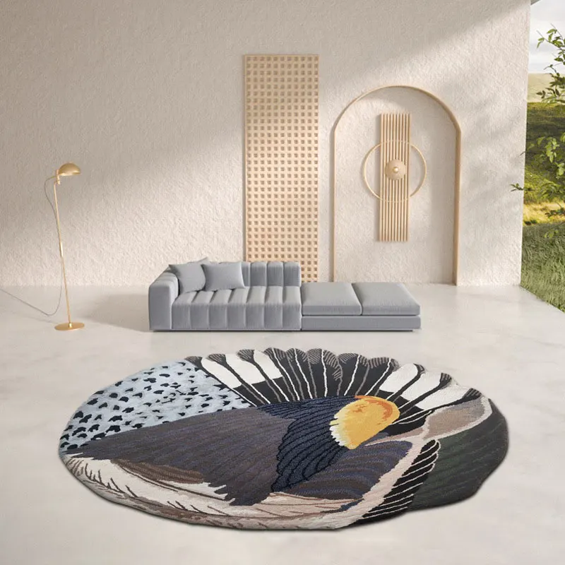 

Изготовленный на заказ логотип, высечка, дизайн шерстяных ковров, гостиная, большой ковер, шерстяной ручной тафтинговый пистолет для ковров