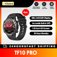 AMOLED Smart Watch Men 2024 Bluetooth Call Smartwatch Sport Waterproof Outdoor 1.53 Inch 360*360 HD Screen 30 Days Standby