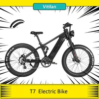 Vitilan T7 Electric Mountain Bike 750W Bafang Motor 48V 20Ah Battery Up to 28 mph 26 x 4.0\