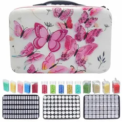 Diamond painting tools set of organizer bag nail art storage round bottle dispensing bag handbag