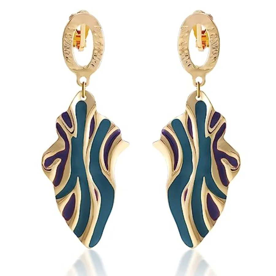 

Clip On Earrings for Women Non Pierced Metal Earrings Retro Fashion Jewelry Multiple Styles
