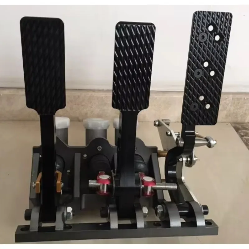 Racing Floor Pedal Set, Vertical Brake Pedal Assembly, Full Aluminum Brake Box Unit