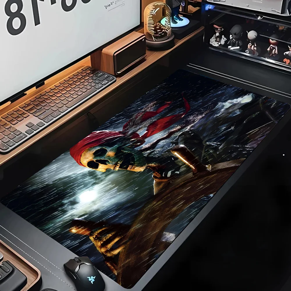 P-Pirates Of The Caribbean Movie Mousepad Large Gaming Mouse Pad LockEdge Thickened Computer Keyboard Table Desk Mat