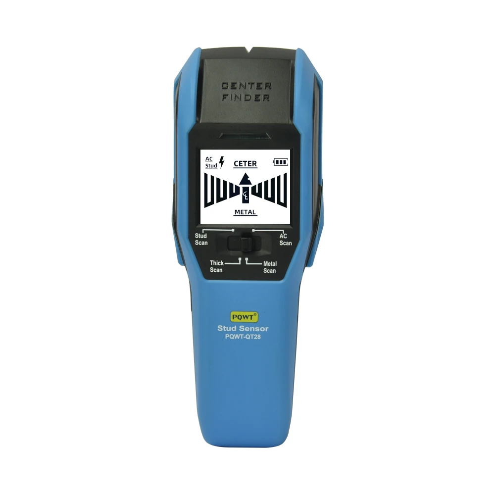 

PQWT-QT28 Hand Wall Detector Tester Wood Metal AC Cable Electric Wire Finder Wall Scanner Find Tool Stud Finder Cable Locator