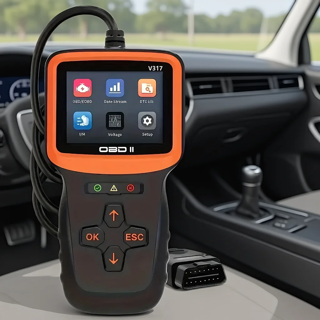 

Диагностический сканер OBD2 для профессионального использования: считывание данных в реальном времени, проверка индикаторов двигателя и сброс кодов неисправностей для автомобилей и мотоциклов