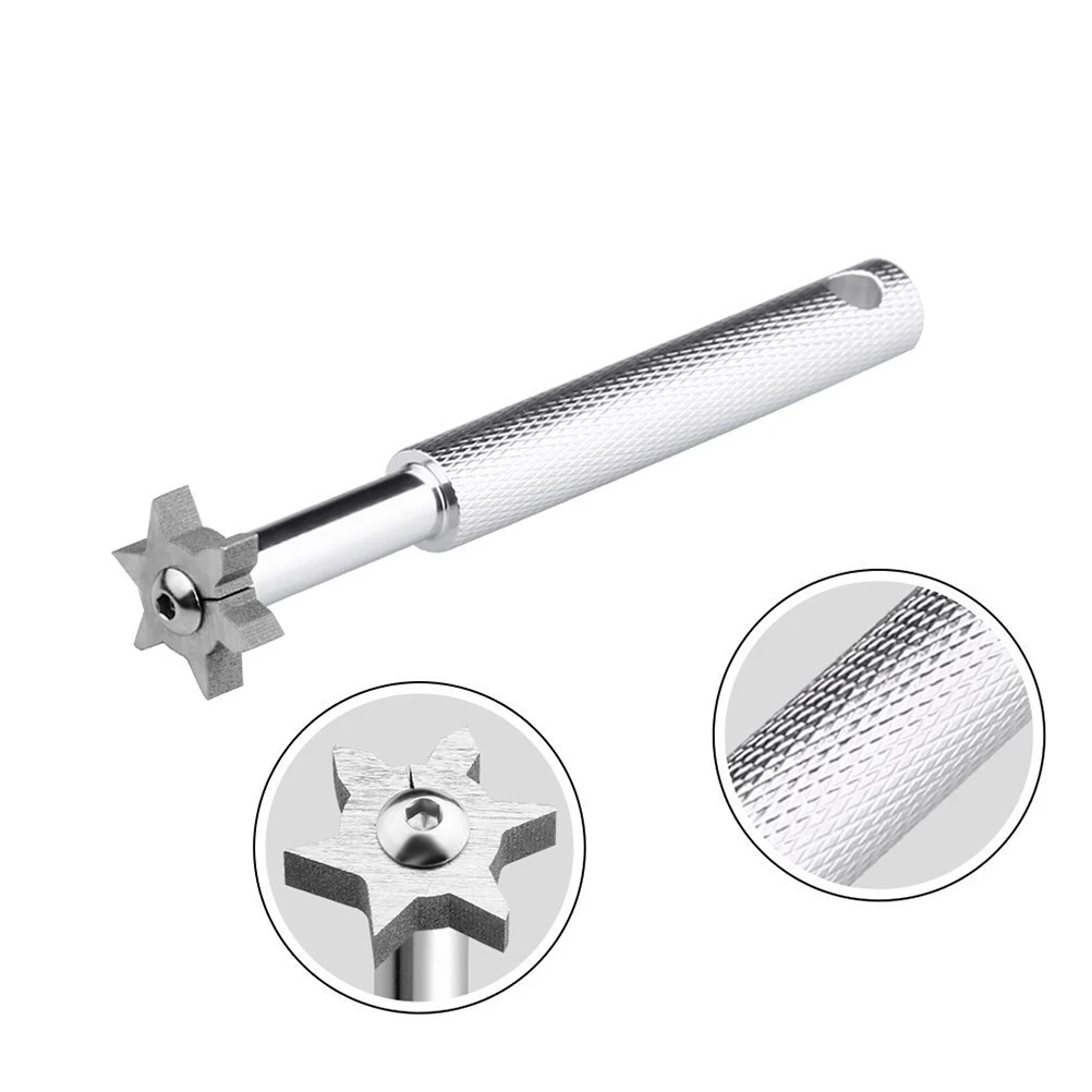 

Groove Sharpener 6 Cutter Tool Durable Stainless Steel Lightweight Portable Golf Club Cleaner Accessories