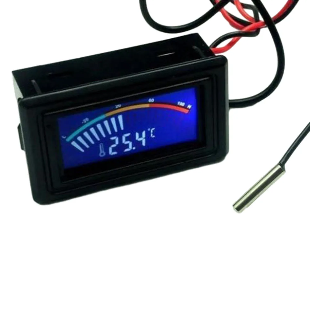 With Probe Digital Thermometer 25 Grams 48mmx28mmx17mm DC 4-25V LCD Display Plastic Case Temperature Measurement