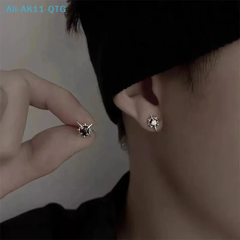 NEW 1 Pair North Star Magnetic Ear Clips Stud Earrings Non Piercing Strong Magnet Fake Piercing Women Men Jewelry Clip Earrings